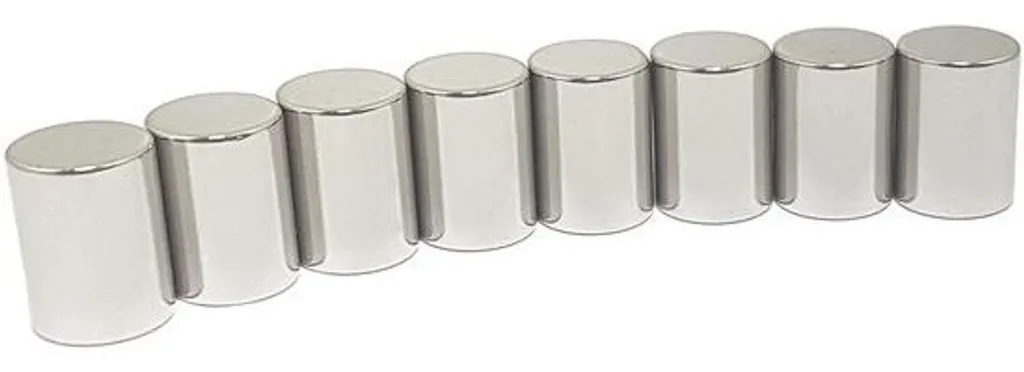 Aimants cylindriques puissants pour fixer notes et documents A4