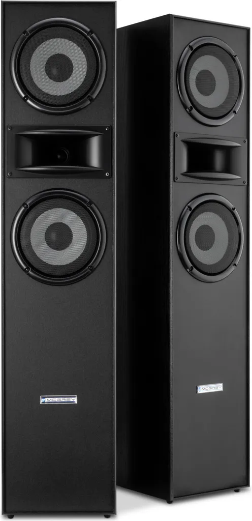 Enceintes Hi-Fi McGrey HTS-65320 BK pour vinyles et système home-cinéma