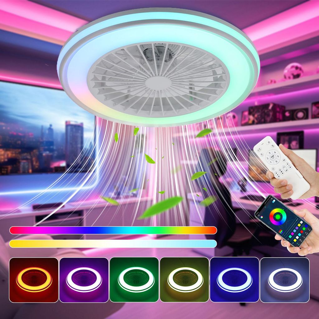 50W Music LED Deckenleuchte mit Lautsprecher, Leiser Produktbild 