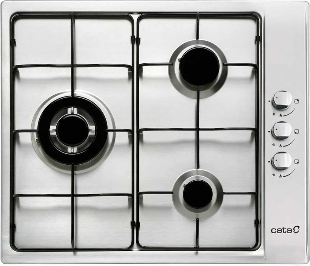 Table de cuisson gaz CATA GI 6021 X 60cm : sécurité et inox durable