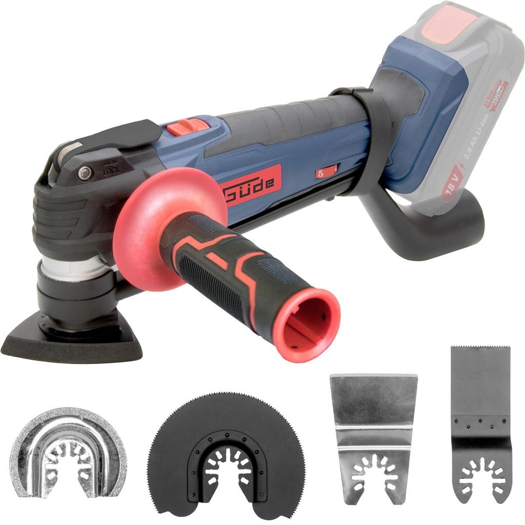 GÜDE Akku Multiwerkzeug Spachtel Schaber Säge Multitool MW Produktbild 