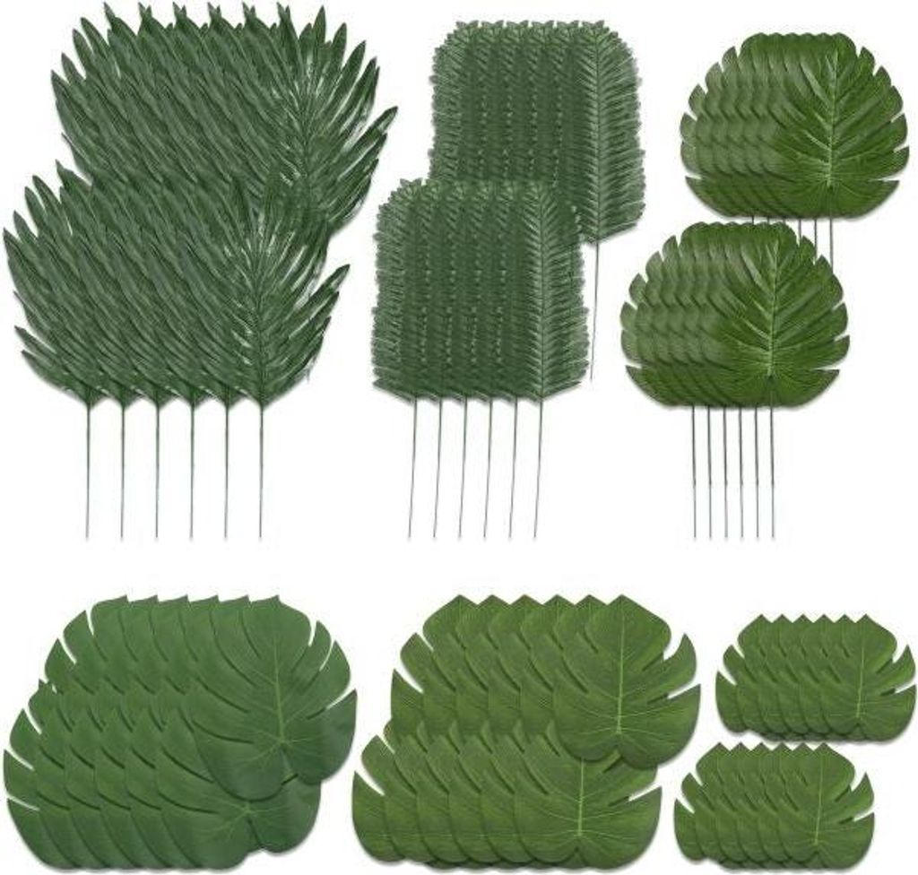 72-teiliges Tropenblätter-Set