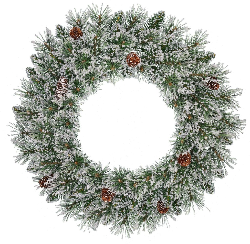 Black Box Trees Vandans Weihnachtskranz - Ø60 cm - Frosted Green