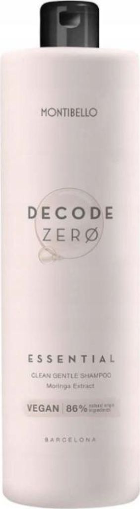 Montibello | Shampoo Decode Zero - 1000 ml - Vegan - Feuchtigkeitsspendend ohne Sulfate