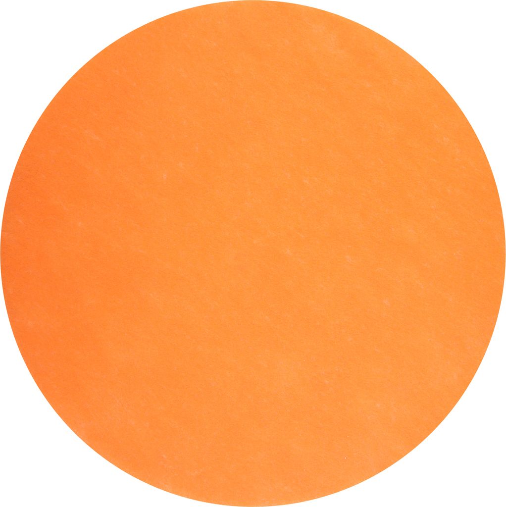 50 runde Tischsets orange Vlies Ø 34 cm Einweg Platzsets Produktbild 