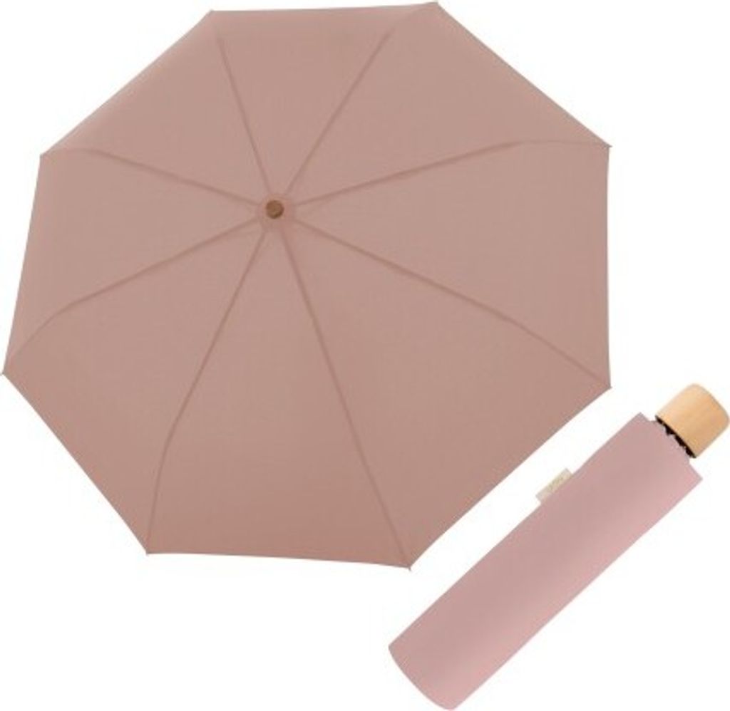 Doppler Nature Mini uni gentle rose  - EKO deštník Obrázek produktu 