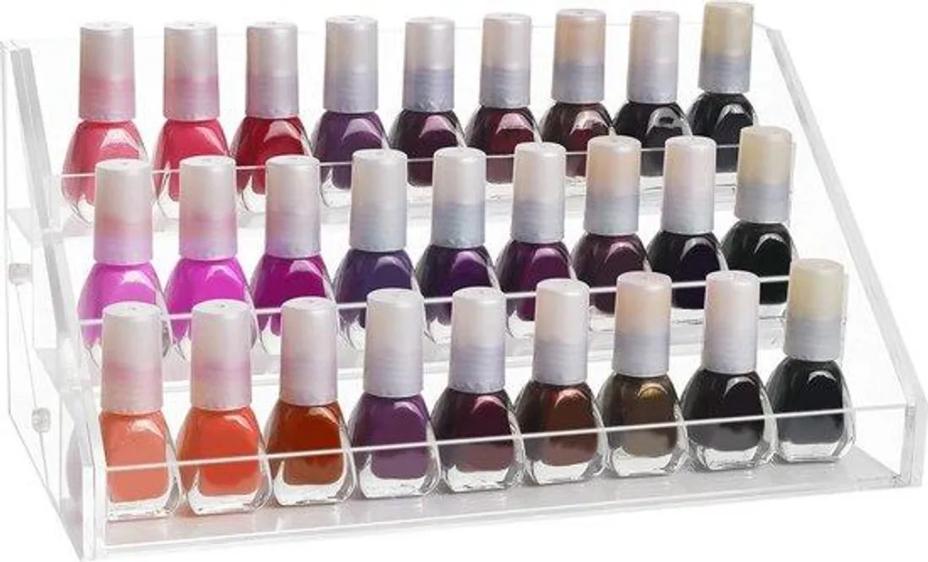 Organisateur Peinture 30 Emplacements en Acrylique Transparent Robuste