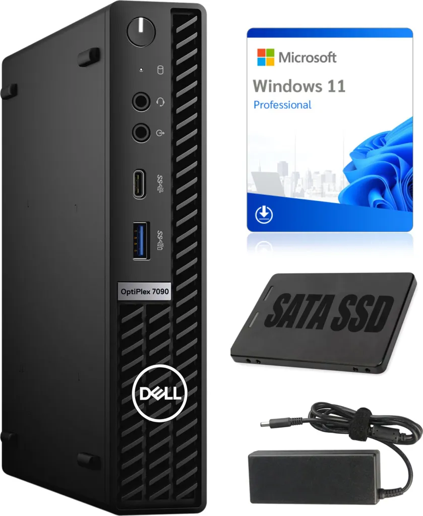 PC Bureautique Compact Dell OptiPlex 7090 i5-11500T Idéal Télétravail
