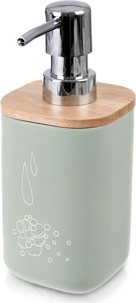 Orion | Seifenspender - Grün - 350 ml - aus Kunststein - Spender mit Pumpe - Spender für das Badezimmer - GREENISH
