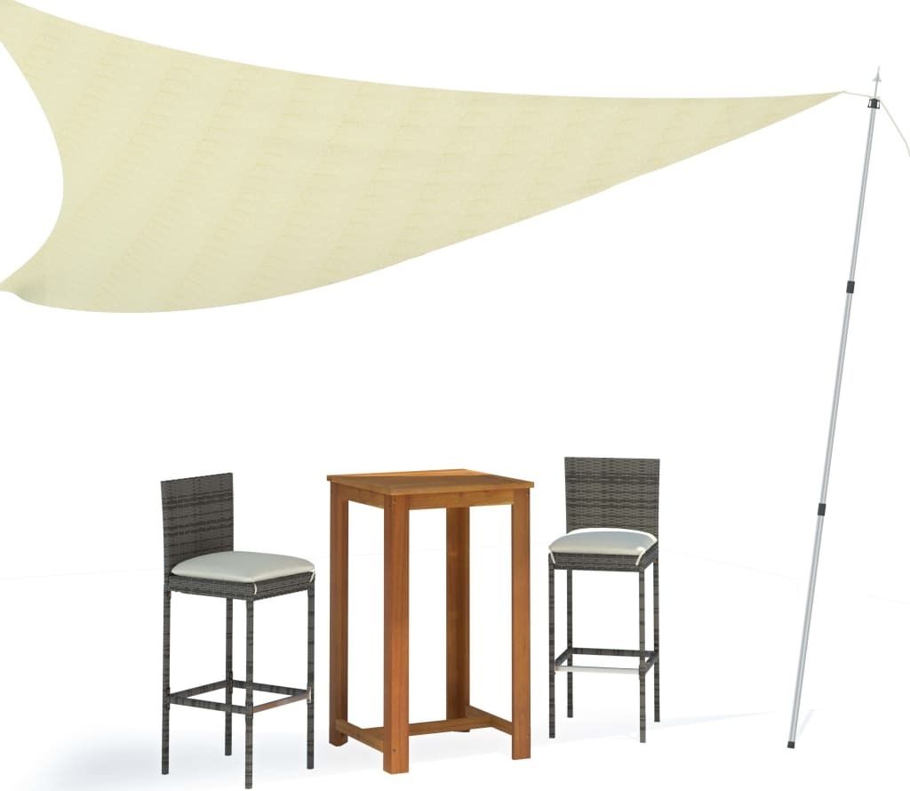 vidaXL Teleskop-Tarpstangen 102-260 cm 2 Stk. Aluminium Produktbild 