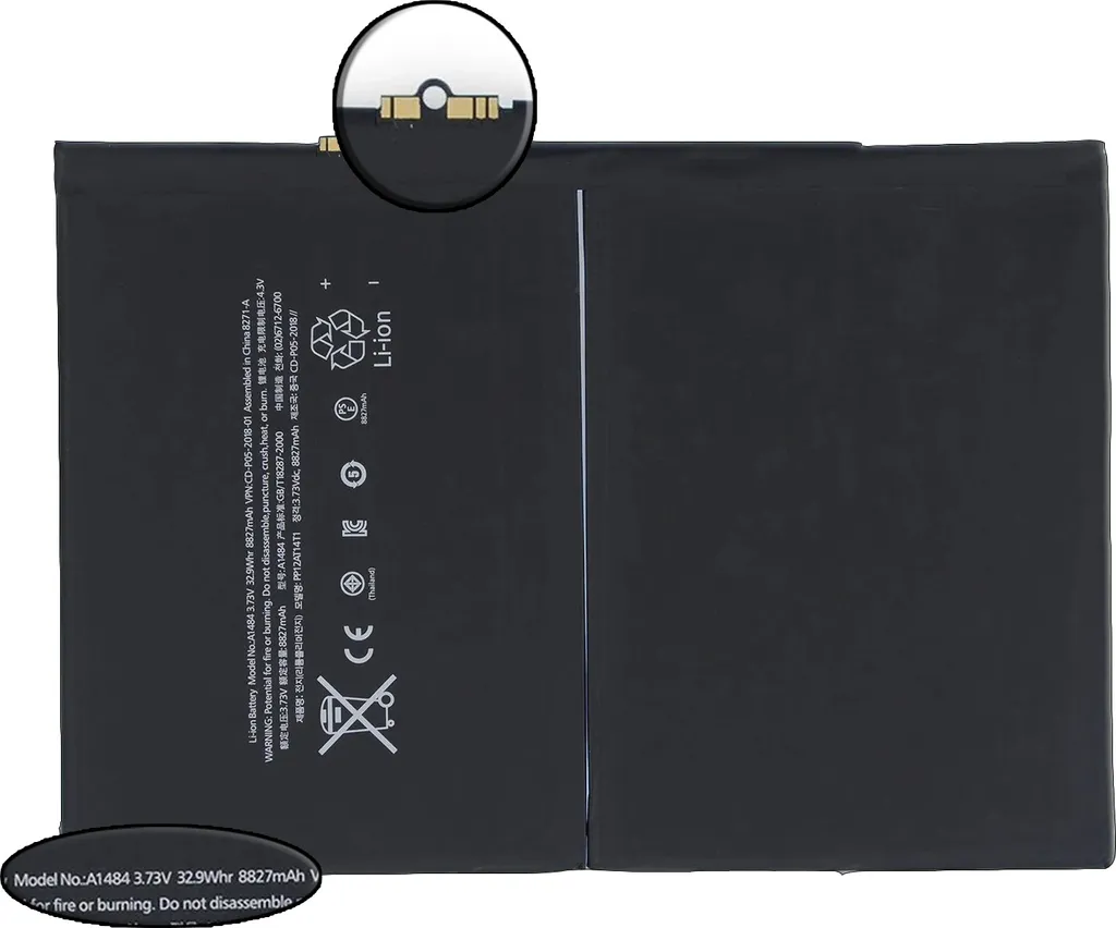 Batterie Haute Capacité 8827 mAh Li-Ion pour iPad Air et iPad 5/7/8 G