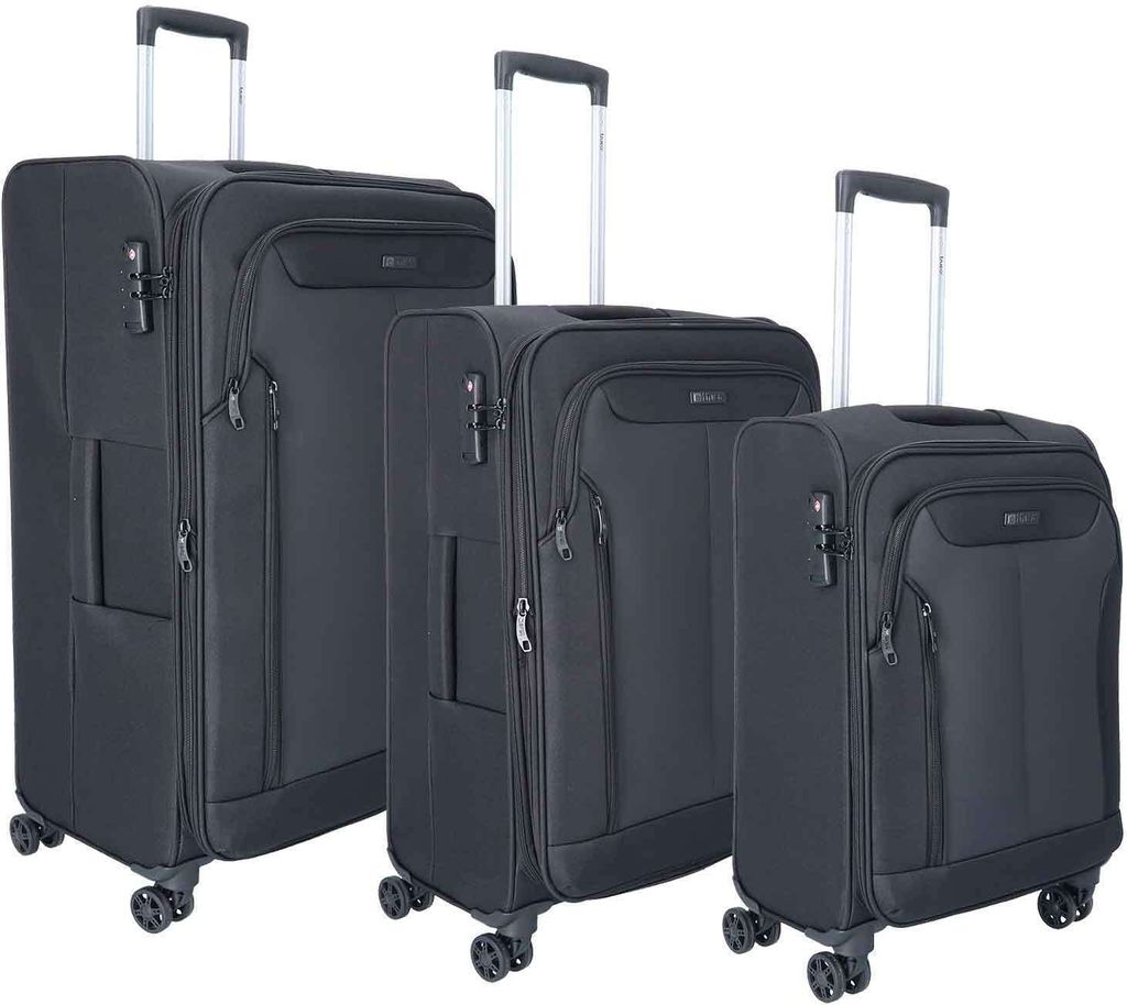TheTrueC 3er Kofferset S/M/L Kopenhagen Black : Black Farbe Produktbild 