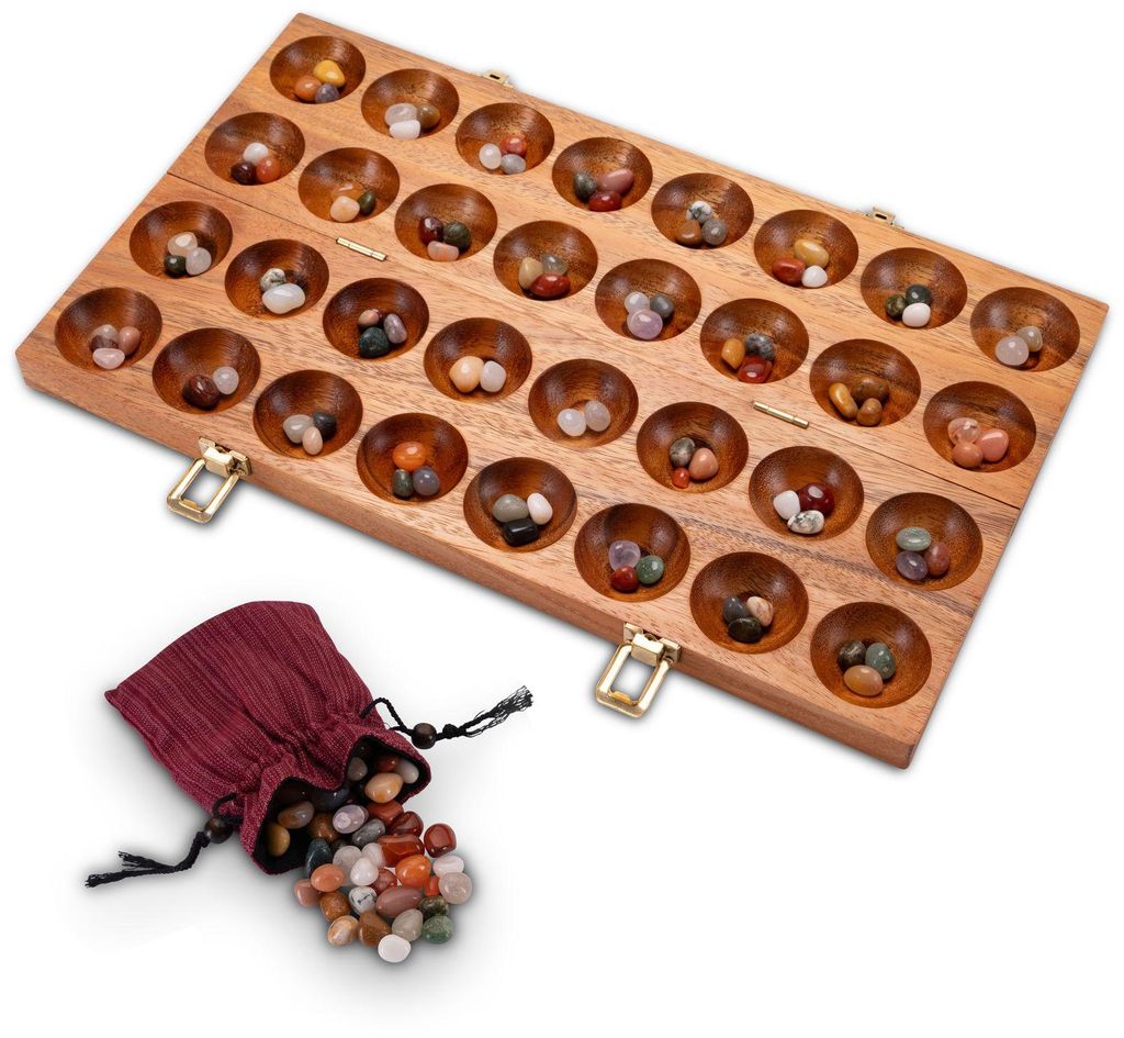 Hus Spiel mit Metallverschlüssen Gold – für 2 Spieler – Bao Produktbild 