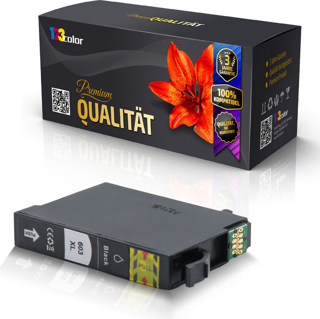 Kompatible Tintenpatrone für Epson WorkForce WF2810 DWF WorkForce WF2830 WorkForce WF2835 DWF WorkForce WF2850 DWF 603XL C13T03A14010 603 603 XL S...