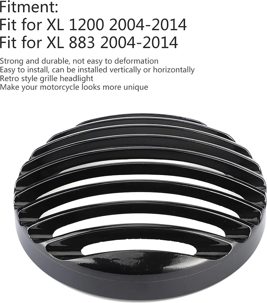 Protection Phare Moto Anti-Gravillons Grille 5,75" pour Sportster XL