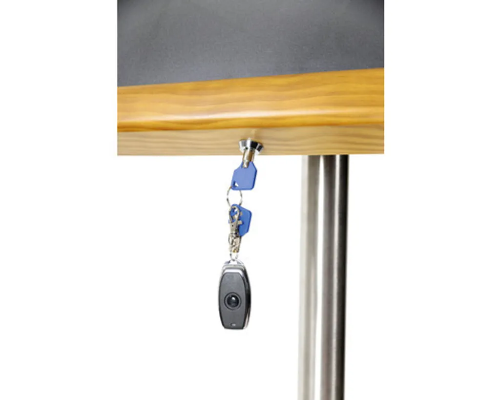 Affichage d'informations Securit Teak à LED blanches 4xA4 sans mât - 9