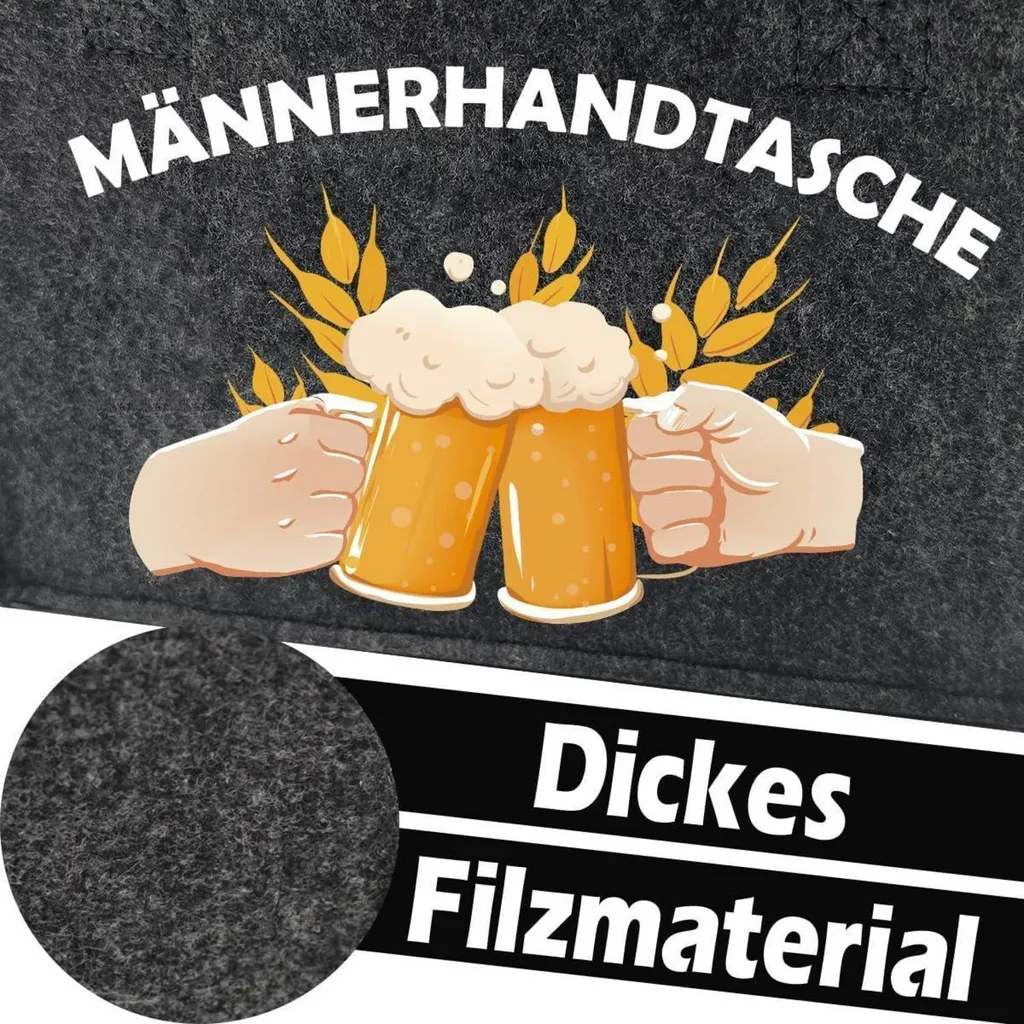 Porte-bière 6 bouteilles en textile - Sac de transport homme robuste