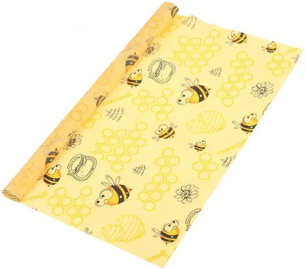 Rouleau emballage alimentaire réutilisable en coton bio lavable 30x100cm