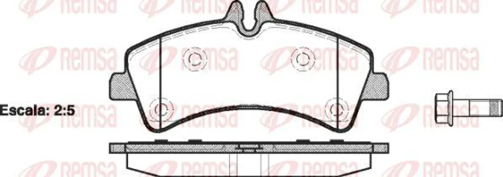 Plaquettes de Frein REMSA 1247.00 pour Sprinter et Crafter OE 0044208120