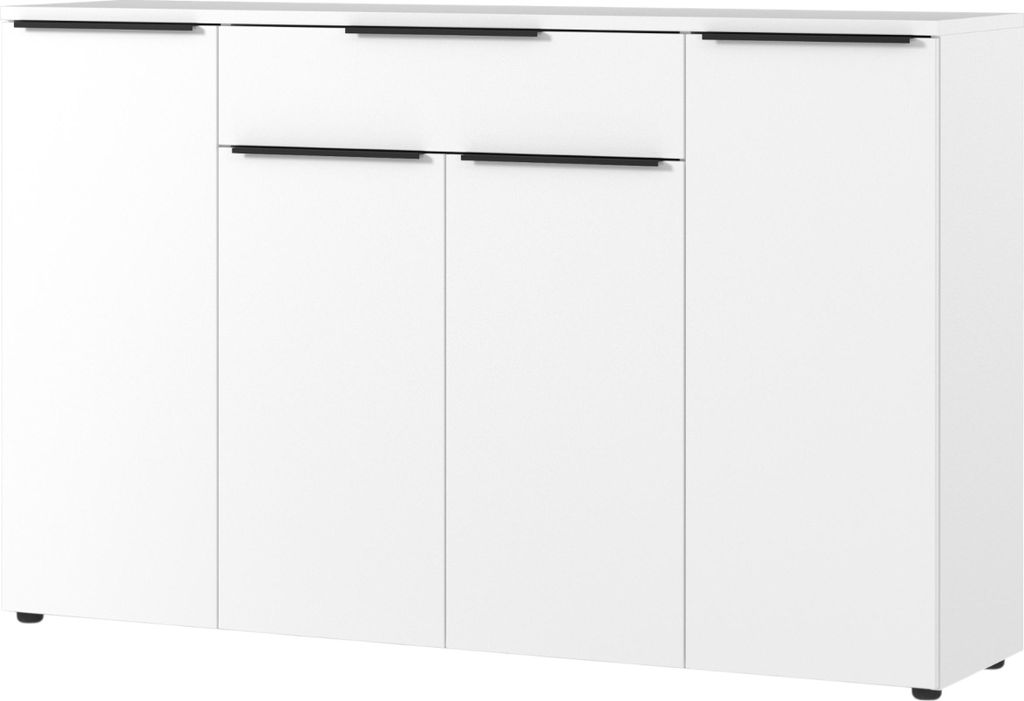 bümö Home Space Sideboard - Kommode mit Schublade - Nachbildung: Weiß