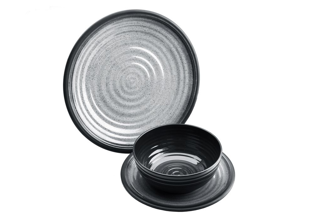 Flamefield Geschirrset "Granite"12-teilig 114938 5023412001125