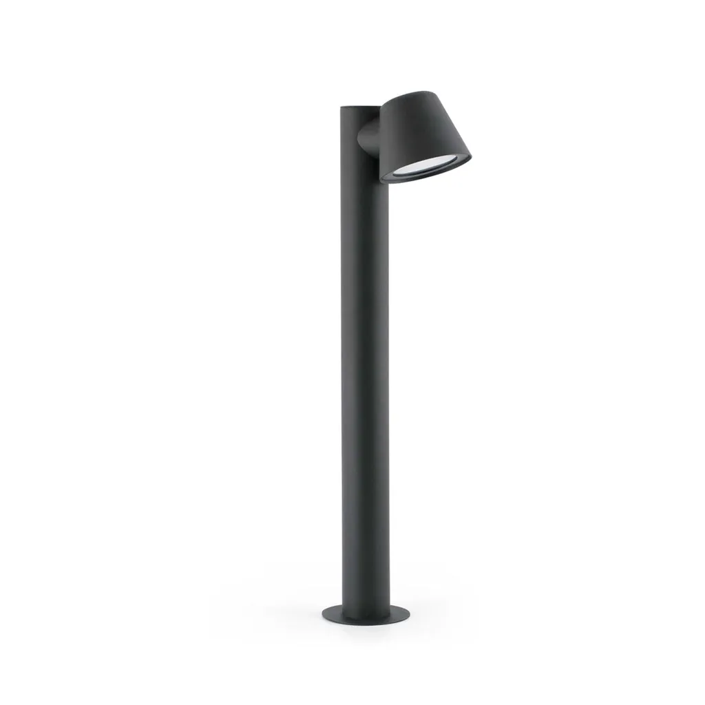 Borne lumineuse extérieure GINA 70cm IP44 - Luminaire de jardin gris foncé