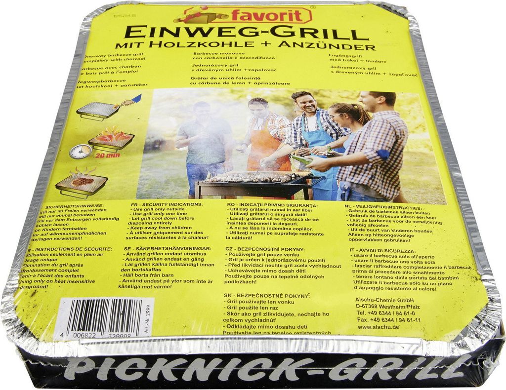 Favorit Einweggrill 2999 Produktbild 