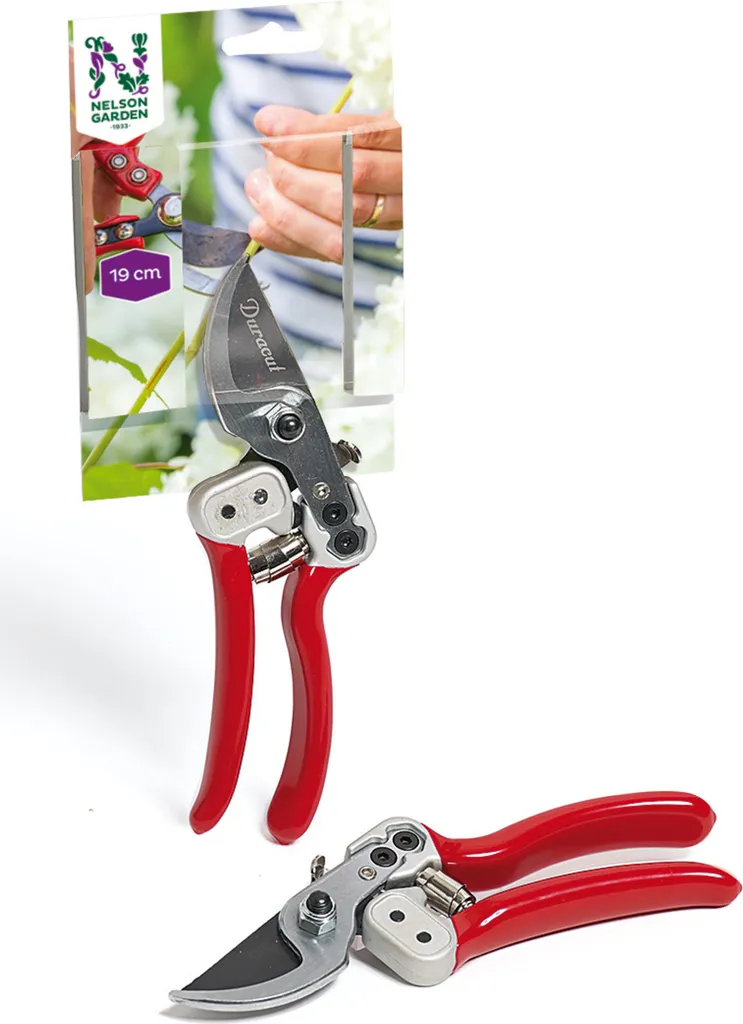 Ciseaux de jardinage 19 cm Nelson Garden pour taille de fleurs et arbustes