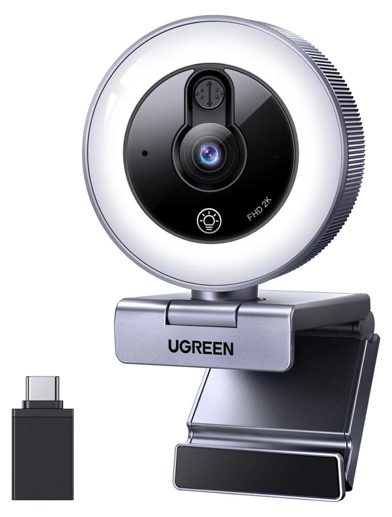 Ugreen CM910 Webcam mit Mikrofon für Laptops, 2K, 30 FPS, Produktbild 