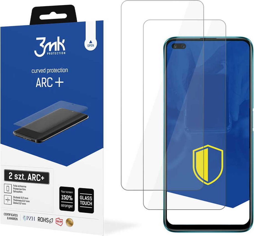 3mk Display Schutzfolie ARC+ für Realme X3 Super Zoom 0,17mm Self-Heal (2 Stück)