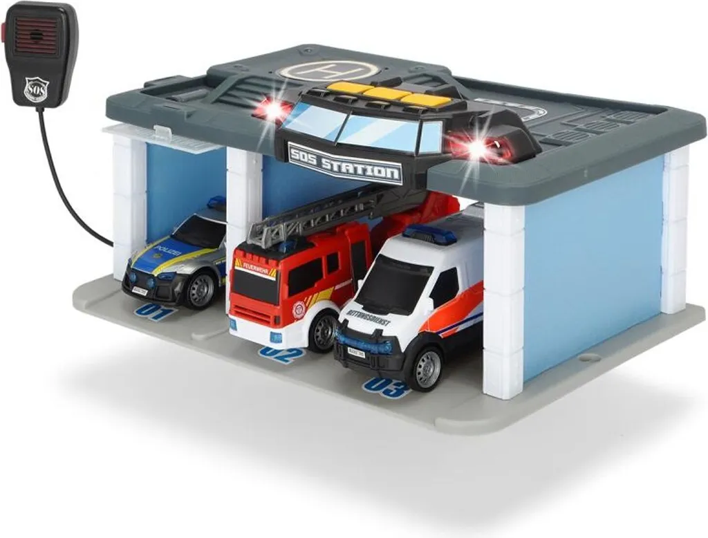 Centre de sauvetage Dickie Toys SOS Station avec son et microphone