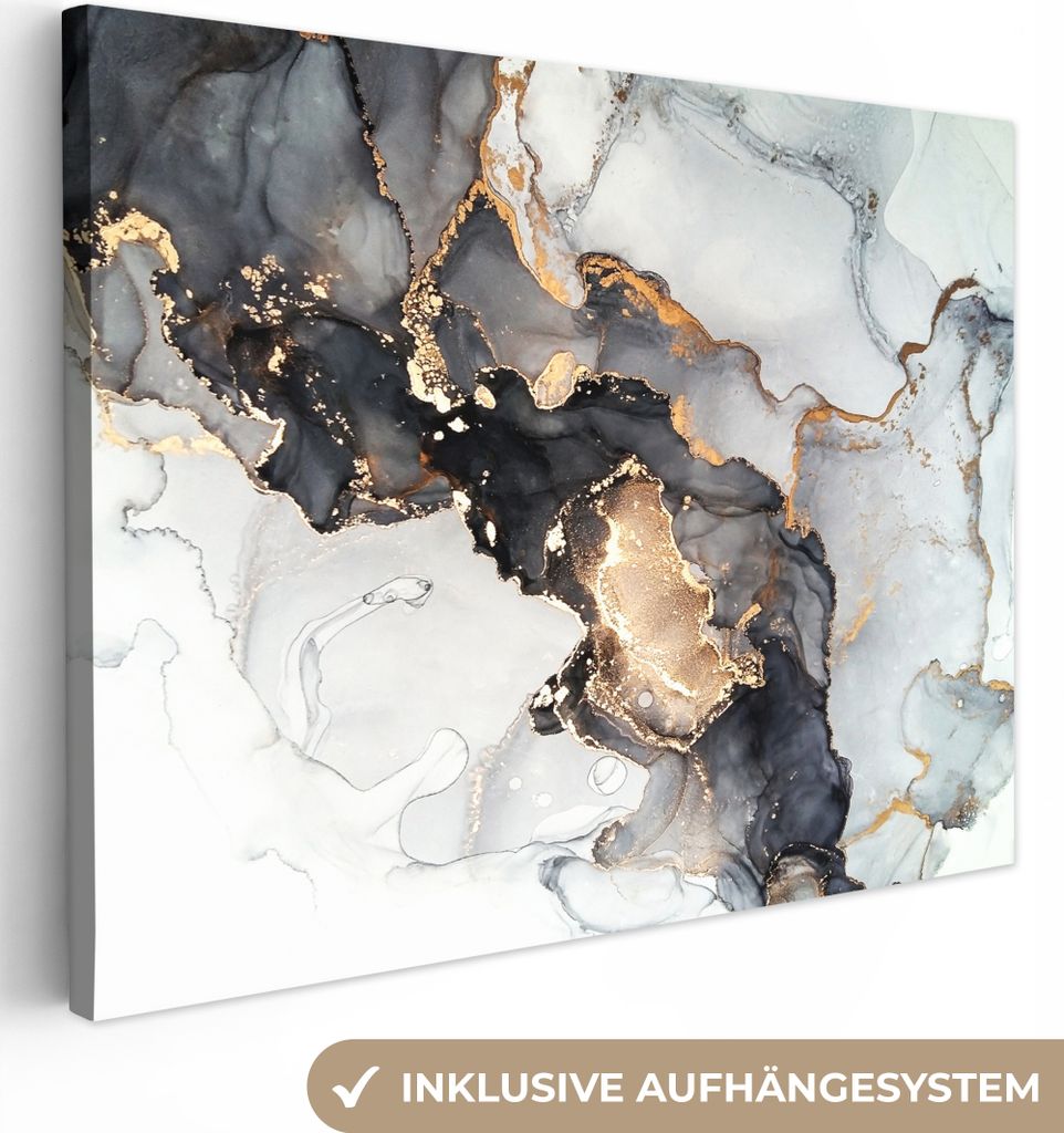 Leinwand Bilder 40x30 cm - Marmor, moderne Wanddeko für Wohnzimmer