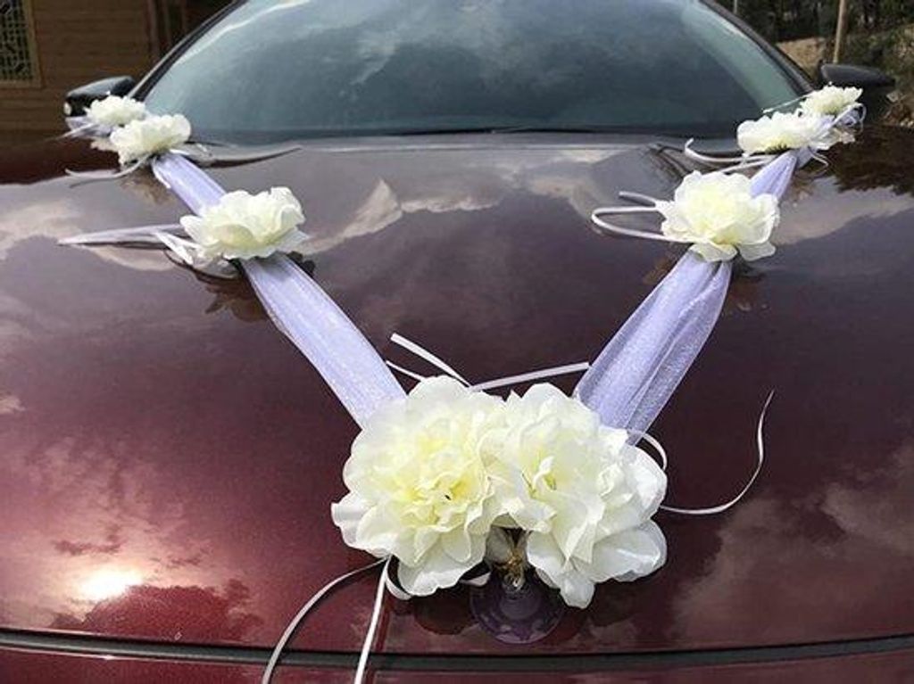 Automobilien-Blumenwerfer - Hochzeitsdeko für den Wagen - Auto-Verziere