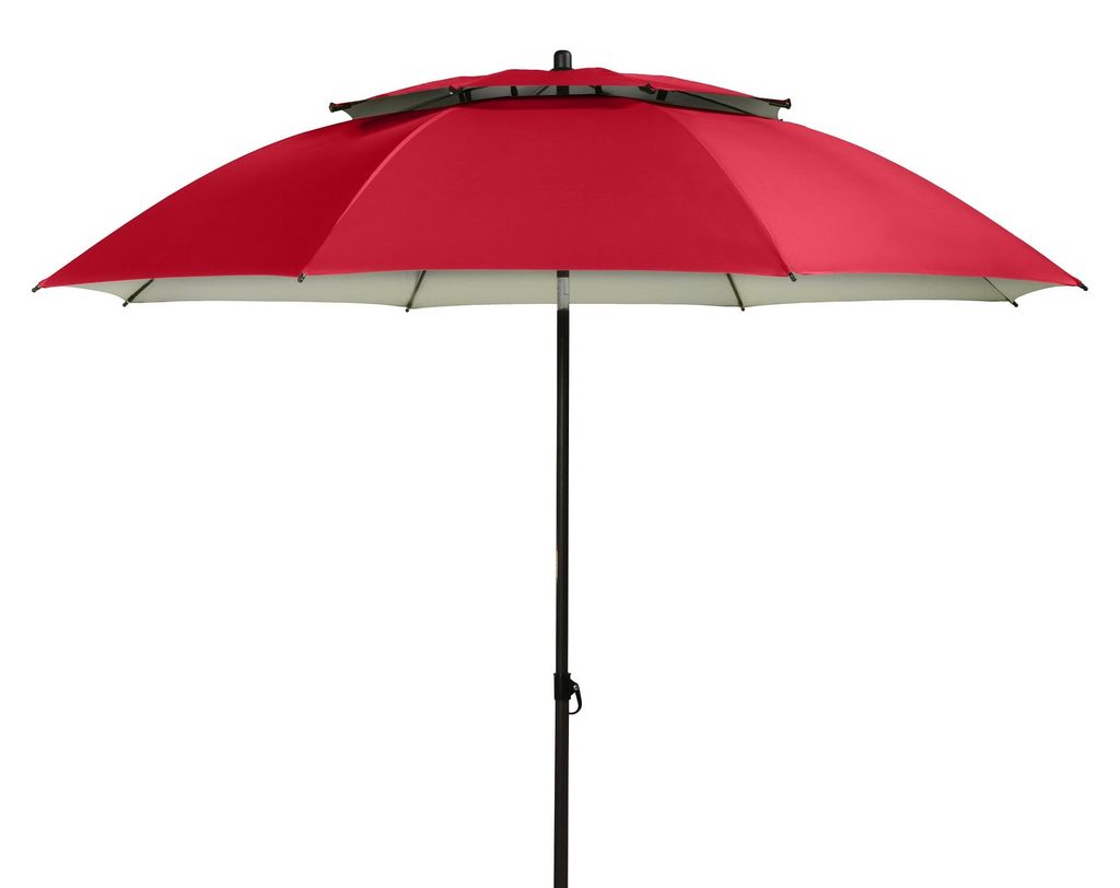 doppler Sonnenschirm GS Windprofi 200/8tlg. rot Produktbild 