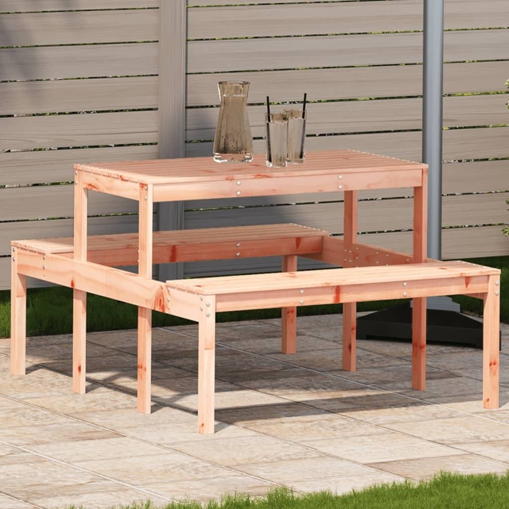 ZMH Picknicktisch 110x134x75 cm Massivholz Douglasie