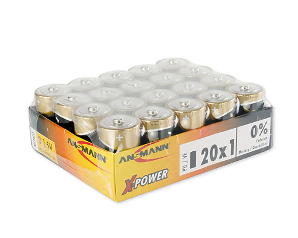 Batterie Mono D LR20 ANSMANN X-Power pour Poste Radio et Appareil Photo