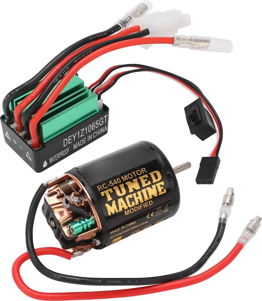 Moteur 540 et ESC Étanche Vert : Solution Anti-Panne pour Axial SCX10