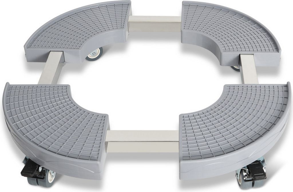 Clanmacy Pflanzenroller Blumenroller Untersetzer Mobiler Grau