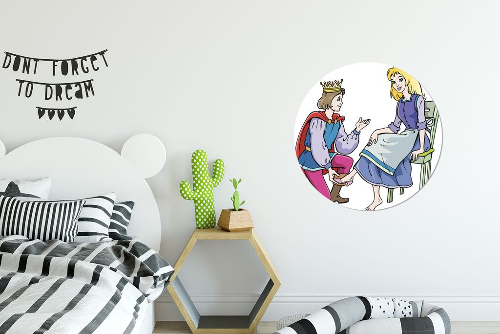 MuchoWow - Wand Kreis - Wandbild - Schlafzimmer - Aluminium Bild - Kinderzimmer - Wohnzimmer Dekoration - Wandschmuck