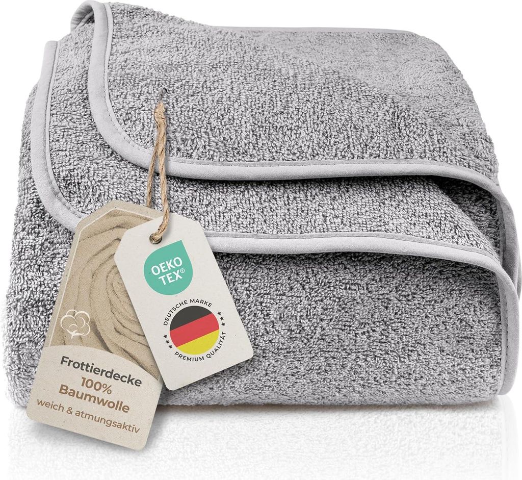 LAYNENBURG Premium Frottee Decke 150x200 cm - 100% Produktbild 