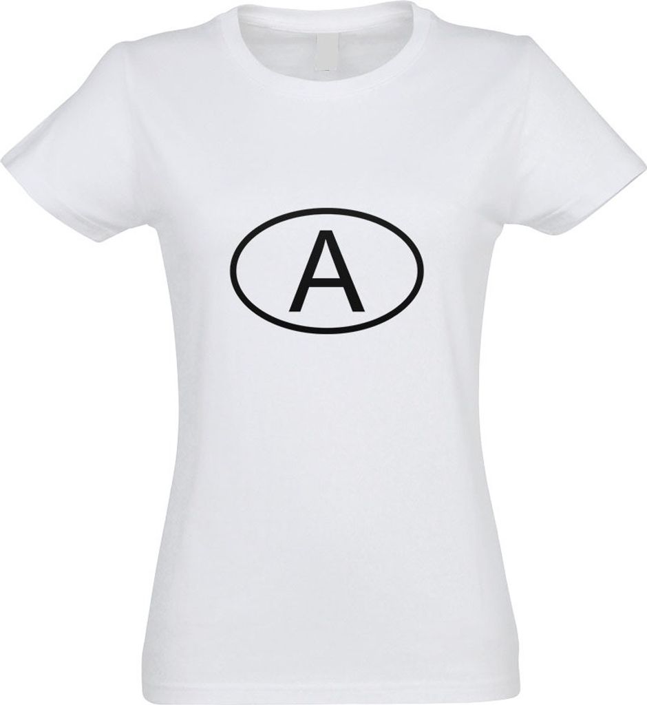 Kiwistar - T-Shirt tailliert - Damen - Weiss - Österreich A - mit Motiv Bedruckt - Funshirt Design - Sport - Freizeit - Damen - M