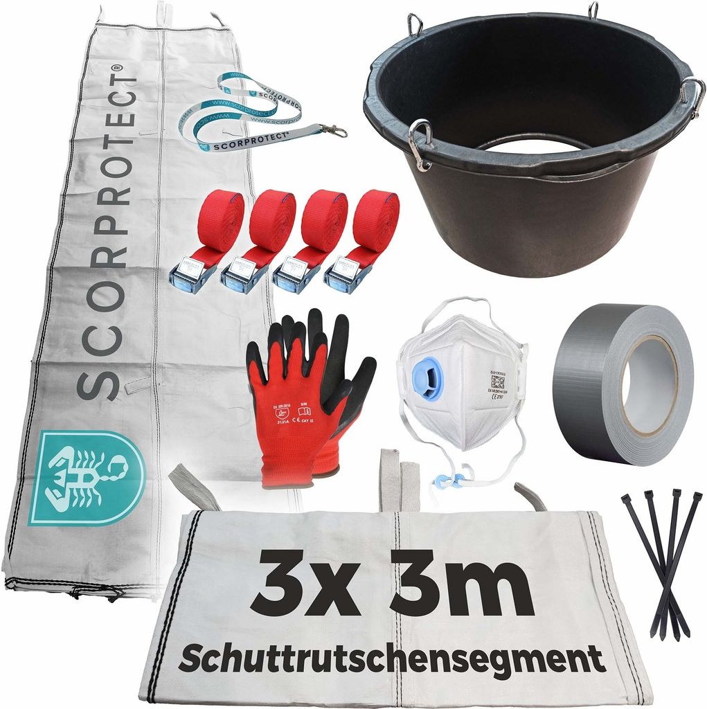 Schuttrutsche Bauschuttrutsche 9 m flexibel mit Produktbild 