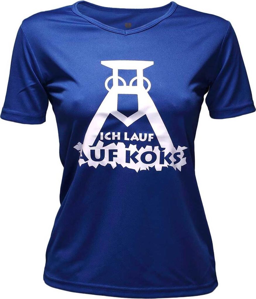 Ich lauf auf Koks Funktions T-shirt royal für Frauens, Größe:S