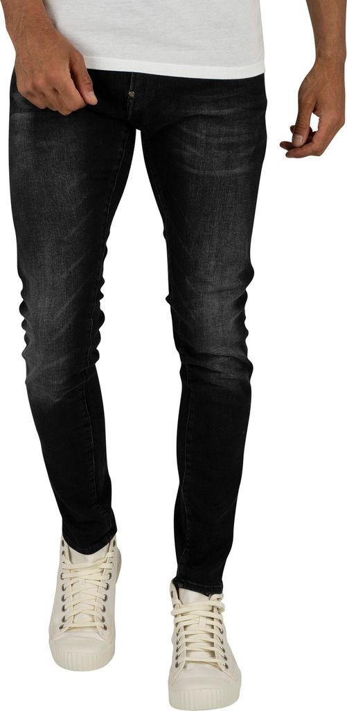 G-Star Herren Revend - Röhrenjeans, Schwarz 29W x 32L