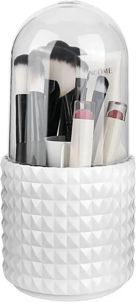 Organiseur de maquillage pivotant à 360° avec 5 compartiments et support