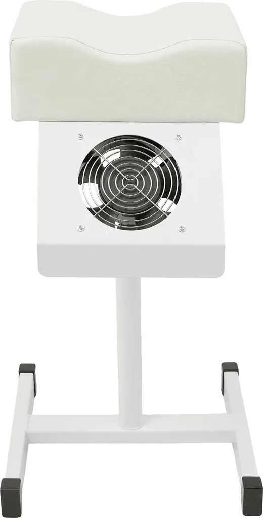 Siège de pédicure ergonomique blanc et aspirateur de poussière électrique