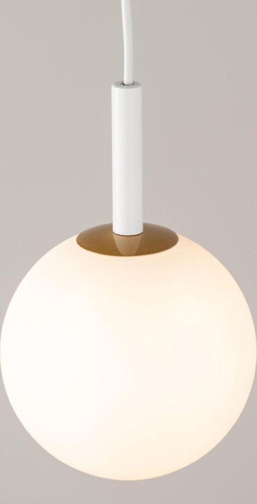 Lampa wisząca biała minimalistyczna nowoczesna szklana Zdjęcie produktu 