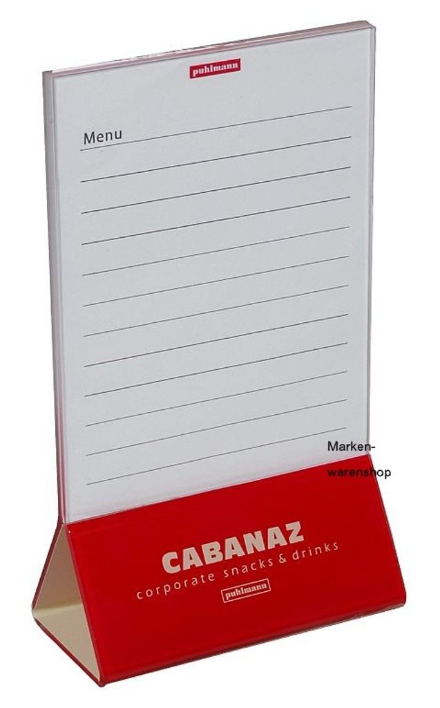 Cabanaz - Menükartenhalter in Rot, Speisekartenhalter Eiskartenhalter
