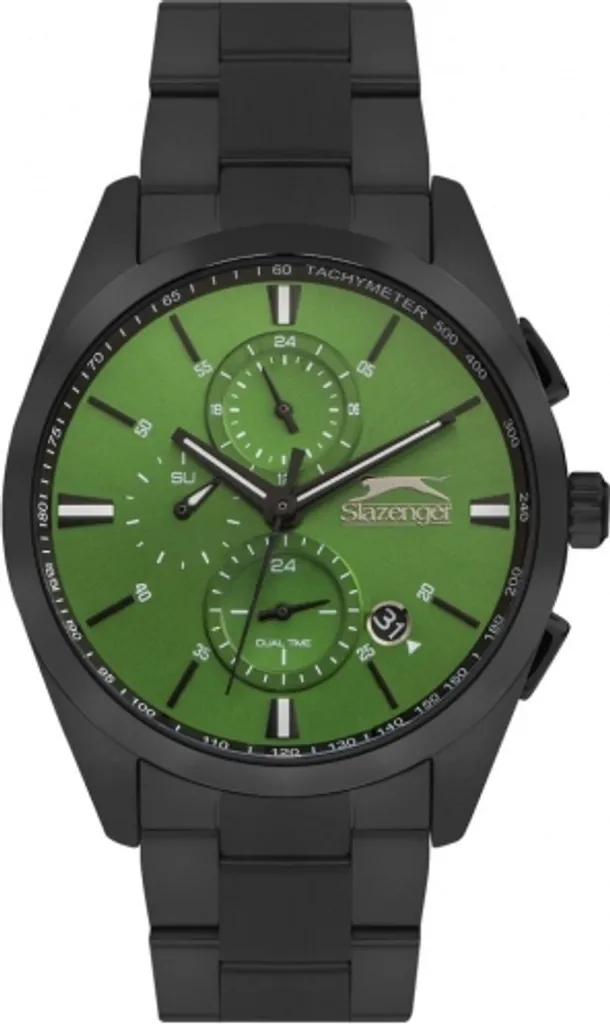 Montre Slazenger SL.09.2215.2.01 en Acier Inoxydable Vert pour Homme