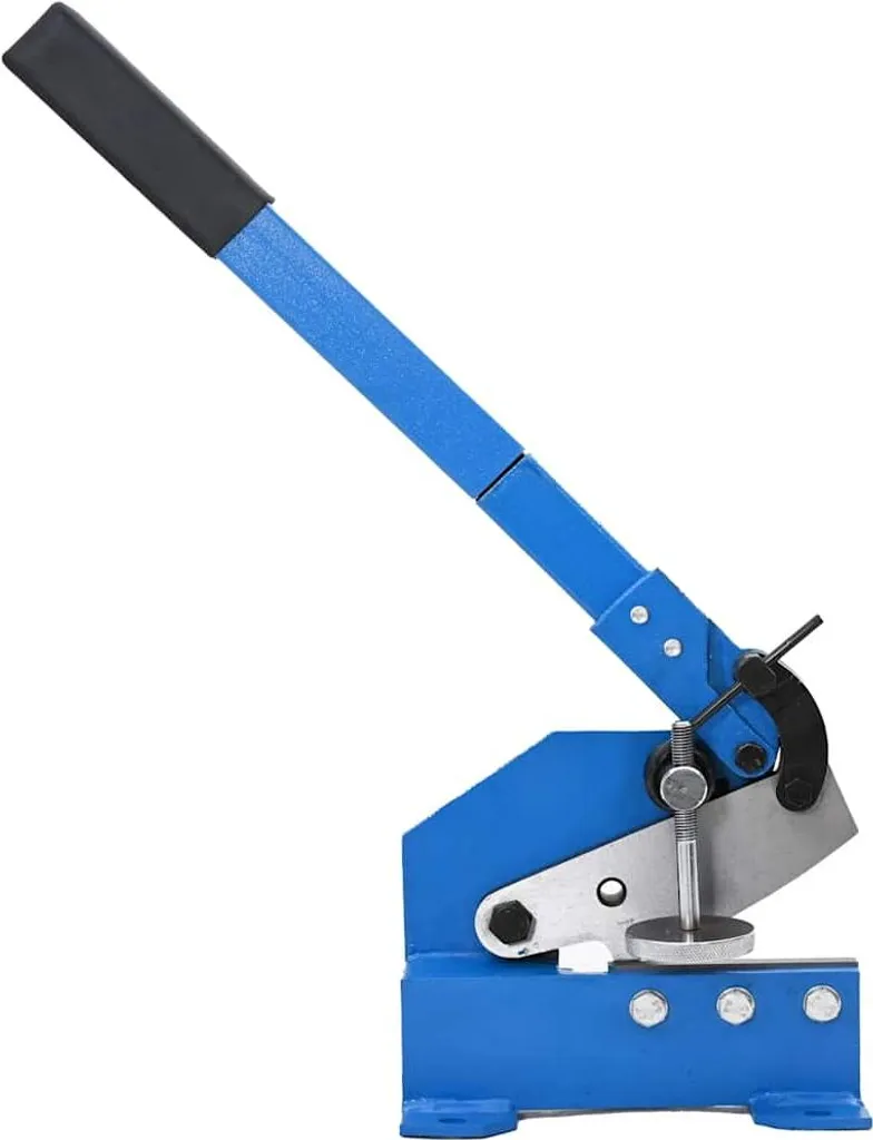 Cisaille d'établi 125 mm pour travaux de serrurerie et bricolage - Bleu